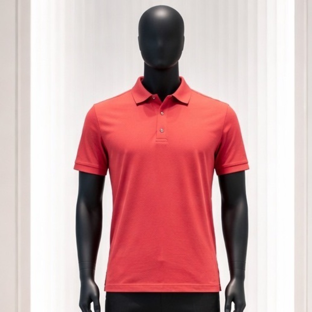 Jos. A. Bank Reserve Mens XXL Pima Cotton Polo Shirt Coral Red Traditional Fit